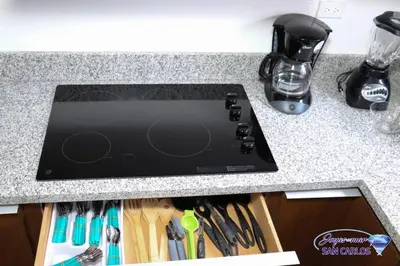 Una cocina o zona de cocina en Departamento Topacio 3 Joyas del Mar San Carlos