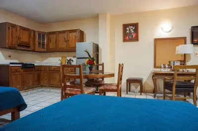 Una cocina o zona de cocina en Hotel Las Fuentes