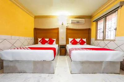 Cama o camas de una habitación en Hotel San Marcos