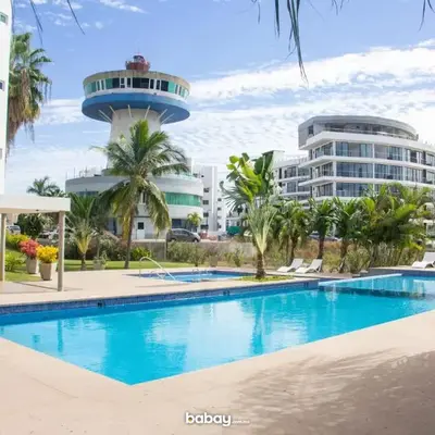 Departamento Isla Marina Mazatlán con alberca