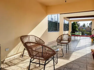 Un balcón o terraza de Hostal en El Centro LaKiwa