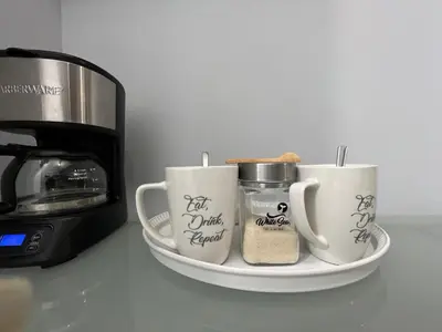 Utensilios para hacer té y café en DEPARTAMENTO CON TERRAZA Y VISTA para 6 personas
