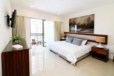 Cama o camas de una habitación en Departamento en Gavias Grand Mazatlan 920 Torre Sur