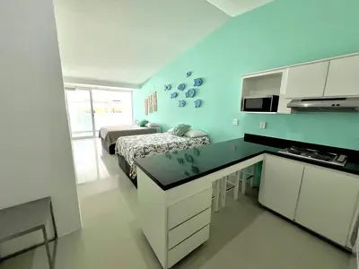 Una cocina o zona de cocina en Marina del Sol 402 Vista al Mar