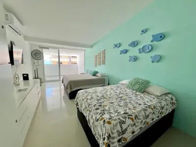 Cama o camas de una habitación en Marina del Sol 402 Vista al Mar