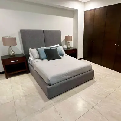 Cama o camas de una habitación en Peninsula Mzt Departamentos Vacacionales 3 Habs.