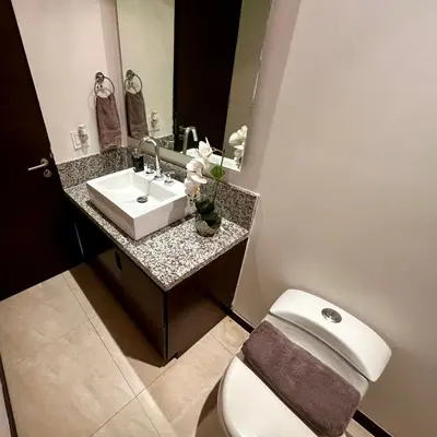 Un baño de Peninsula Mzt Departamentos Vacacionales 3 Habs.