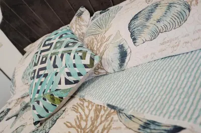 Cama o camas de una habitación en Amplio, hermoso, cómodo depa en Mazatlán