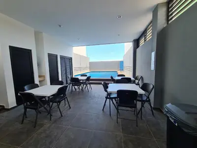 Piscina en o cerca de Hermoso departamento con alberca, a 10 minutos de la playa!!!