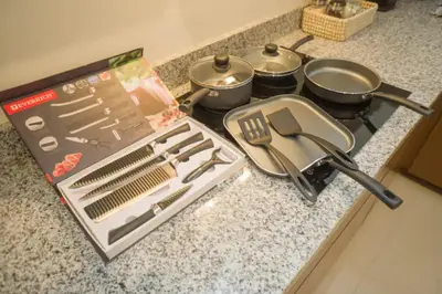 Una cocina o zona de cocina en Departamento Atlántico Alberca y Casa Club