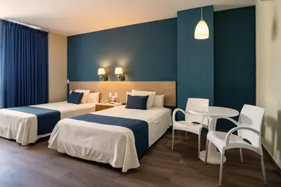 Cama o camas de una habitación en Oceano Palace
