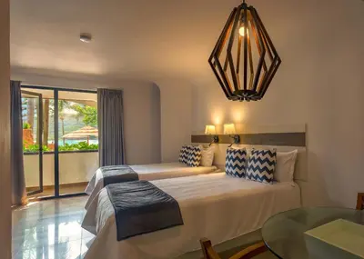 Cama o camas de una habitación en Luna Palace