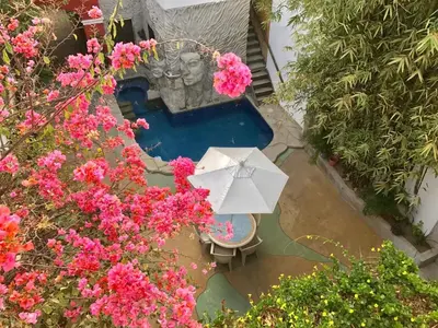 Jardín al aire libre en Villa Serena Centro Historico