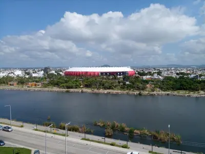 Vista de un río cerca de este apartamento