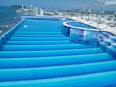 Piscina en o cerca de Departamento en el malecón, Torre Central 102
