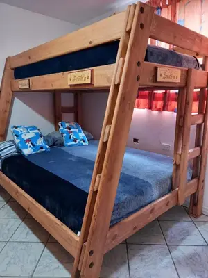 Cama o camas de una habitación en Hostal Pata de Perro