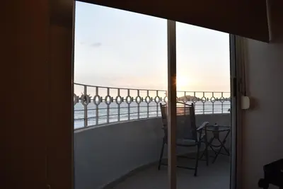 Un balcón o terraza de Departamento en Torre Miramar, Malecón de Mazatlán