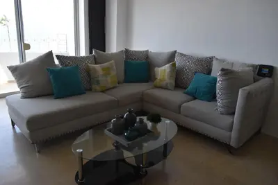 Zona de estar de Departamento en Torre Miramar, Malecón de Mazatlán