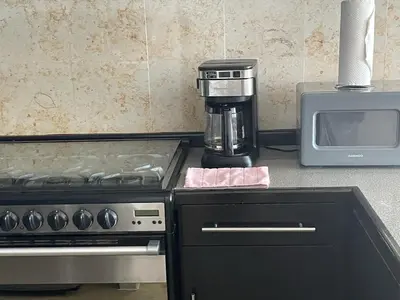 Una cocina o zona de cocina en Departamento en Torre Miramar, Malecón de Mazatlán