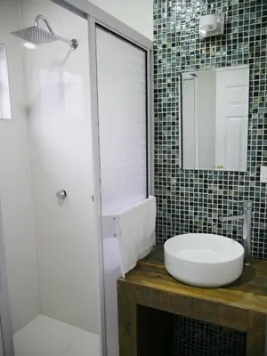 Un baño de Departamentos - Cabañas Sias