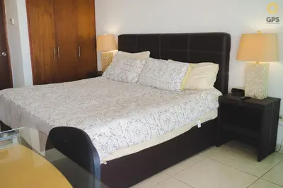 Cama o camas de una habitación en Costa 307 Precioso departamento vista marina y mar