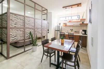Una cocina o zona de cocina en Lofts Loreto Baja California Sur