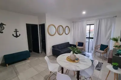 Zona de estar de Hermoso Departamento nuevo con acceso a Alberca