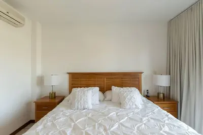 Cama o camas de una habitación en Exclusivo departamento en la zona dorada