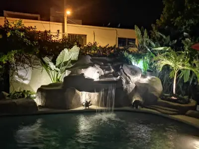 Piscina en o cerca de Apartmento con alberca a 50 mt del mar La Licha