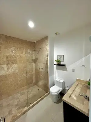 Un baño de The One D16 Sobre el Malecón Vista al Estadio de Baseball