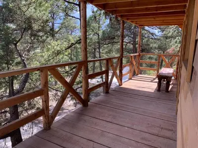 Un balcón o terraza de Cabañas el Pino 3