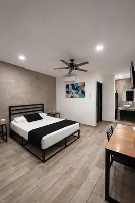 Cama o camas de una habitación en Capital Hotel Saltillo
