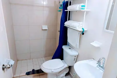 Un baño de Departamento 15 comodo y confortable , cerca del centro de gobierno , galerias mall, consulado , CAS , Pepsi