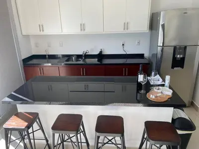 Una cocina o zona de cocina en Departamento en renta en The One Mazatlan
