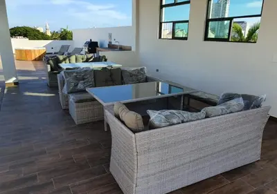 Zona de estar de Departamento en renta en Zona Dorada