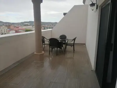 Un balcón o terraza de Hotel La Mina Parral