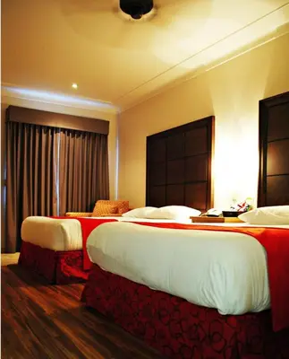 Cama o camas de una habitación en HOTEL FIESTA NAVOJOA