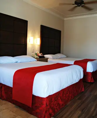 Cama o camas de una habitación en HOTEL FIESTA NAVOJOA