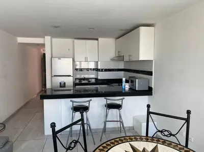 Una cocina o zona de cocina en Condo playa cerritos con 2 albercas Mazatlan