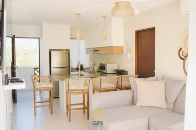 Una cocina o zona de cocina en Con alberca a 5 minutos de la playa by G P S rentas