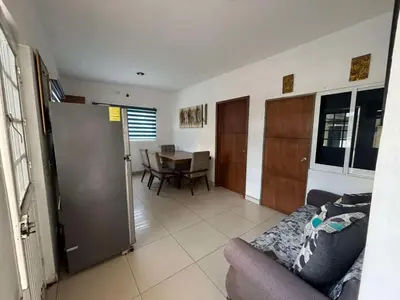 Zona de estar de Departamento con palapa, 2 cuartos