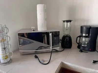 Utensilios para hacer té y café en Flores Condominios Depa Lili