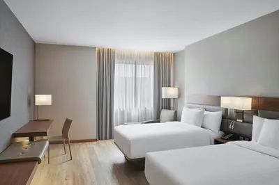 Cama o camas de una habitación en AC Hotel by Marriott Saltillo