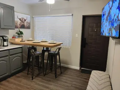 Una cocina o zona de cocina en Bonito departamento remodelado tranquilo y centrico