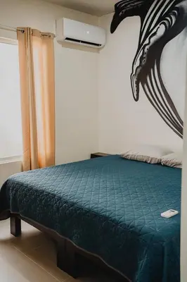 Cama o camas de una habitación en a 5 min de la playa alberca privada by G P S rentas