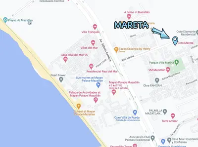 Plano de a 5 min de la playa alberca privada by G P S rentas