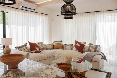 Zona de estar de House with Pool in Sector Bahia, Close to the Beach - Casa Amalia