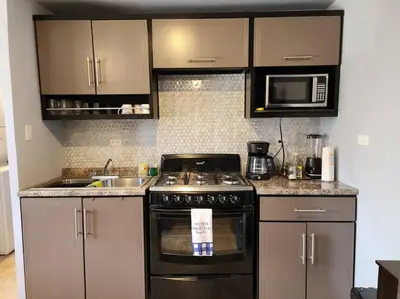 Una cocina o zona de cocina en Nuevo Departamento en el Centro de Cananea