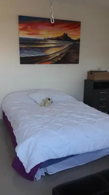 Cama o camas de una habitación en DEPARTAMENTO SOL Y MAR