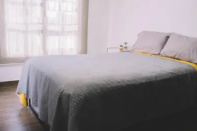 Cama o camas de una habitación en Departamento Mazatlán
